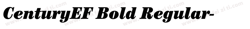 CenturyEF Bold Regular字体转换